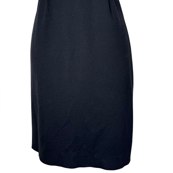 Kate Spade Womens Rock the Casbah Solid Black V Neck Knit Sheath Dress Size 2 - Picture 6 of 15